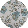 thumbnail image 1 of HomeRoots 353040 Tapis Rond en Polyester Ivoire 5 Pi 6 Po, 1 of 1