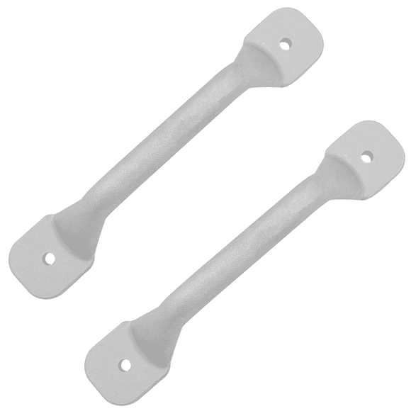 ISURE MARINE 2 Pcs Poignées de Barre de Saisie pour Cales de Bateau Aluminium Pêche Bateau à Rames Canard Jon Bateau Rangée Bateau Poignées de Tableau Arrière