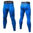thumbnail image 2 of Mens Four Seasons Simple Exercise Tight Fitness Running Stretch Basketball Base Training Compression Pants Fitness Pants Pants, 2 of 5