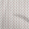 thumbnail image 1 of oneOone Velvet White Fabric Floral Sewing Craft Projects Fabric Prints By Yard 58 Inch Wide, 1 of 5