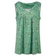 thumbnail image 2 of Innerwin Haut d'Été Col en V Débardeurs pour Femmes Imprimé Floral Boho T-Shirts Verts 4TG, 2 of 5