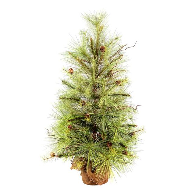 Vickerman D183440 Pin de Jaspe Vert de 48 Po à Base de Toile de Jute