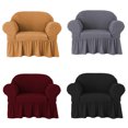 thumbnail image 4 of CAROOTU High Elastic Sofa Cover All-Protection Solid Color Non-slip Universal Fabric, 4 of 5