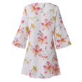 thumbnail image 4 of Robes d'Été Florales Grande Taille pour Femmes Robe Bohème Décontractée 1X-4X, 4 of 5
