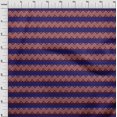 thumbnail image 3 of oneOone Cotton Cambric Fabric Floral & Chevron Block Printed Craft Fabric BTY 56 Inch Wide, 3 of 4