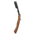 thumbnail image 3 of Straight Razor with Wooden Handle Shaving Razor Knife for Beard Grooming Straight Folding Razors Shaving Tool Stainless Steel, 3 of 8