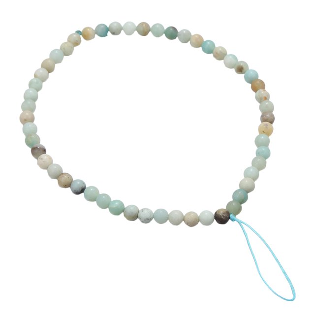 Phone Lanyard Natural Stone Phone Chain Anti-lost Beaded Phone Hanging Chain