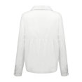 thumbnail image 5 of Qertyioot Hauts pour Femmes Mode Boutons Amples Imprimés Col à Revers Manches Longues T-shirts Blouse, 5 of 5