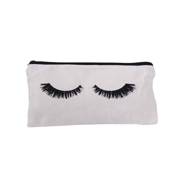 Sac de Rangement pour Maquillage Pochette en Toile Format Compact à la Mode Finition Soignée Dessin Animé à la Mode Polyvalent Style Simple Design Chic Type Exquis 1