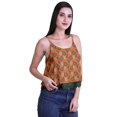 thumbnail image 2 of Moomaya Printed Womens Spaghetti Strap Crop Top Cami Summer Tops, 2 of 5