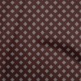 thumbnail image 1 of oneOone Velvet Dark Brown Fabric Geometric Fabric For Sewing Printed Craft Fabric By The Yard 58 Inch Wide, 1 of 5