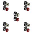 thumbnail image 2 of ZheElen Bicycle Headlight Bike Head Light Front Lamp Rear Lamps Warning Red White 27.5x26mm 5Set, 2 of 6