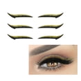 thumbnail image 4 of Eyeliner Sticker Reusable Double Eyelid Glitter Eye Makeup Sticker Line Strip Eye Makeup for Party Cosplay Nightclub, Yellow Purple, 4 of 7
