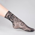 thumbnail image 1 of 1 Pairs Women Lace Ankle Socks Fishnet Short Stockings, 1 of 4