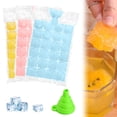 thumbnail image 4 of Classic Kitchen Accessories, 20Pack Disposable Ice Cube Bags for Freezer 24 Grids Ice Cube Self Sealing Ice Cube Making Bags Stackable Easy Release Ice Pack Bags for Wine, 4 of 7