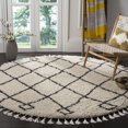 thumbnail image 1 of Safavieh Moroccan Fringe Lavern Geometric Shag Area Rug, 1 of 5