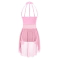 thumbnail image 4 of Yartina Robe de Danse Ballet Sans Manches pour Filles, Robe Justaucorps Moderne Contemporaine Rose Foncé 10, 4 of 7