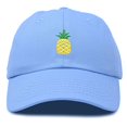 thumbnail image 2 of DALIX Casquette de Baseball en Coton Non Structuré Ananas Bleu Pâle, 2 of 4