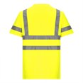 thumbnail image 3 of EGNMCR Haut Décontracté Ample pour Homme à une Poche avec Bande Réfléchissante, Col Rond, Manches Courtes, Respirant, 3 of 4