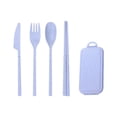 thumbnail image 1 of Portable Cutlery Set With Detachable Knives Spoons Forks Chopsticks And Student Gifts, 1 of 5