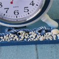 thumbnail image 3 of Wooden Nautical Anchor Boat Steering Wheel Time Clock Nautical Beach Boat Table Decor Lighthouse, 3 of 9