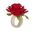 thumbnail image 2 of PEONAVET Fermoir de Serviette de Style Occidental Simulé Décoration de Bureau Anneau de Serviette Rose, 2 of 6