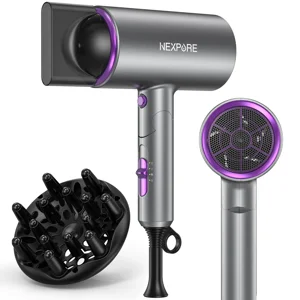 Refurbished NEXPURE RCY-7004 2000W Professional Ionic Hair Dryer - Purple