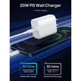thumbnail image 2 of For Apple I Phone 14 13 12 11 Super Fast Charger-Apple MFi Certified-High Speed iPhone Charger-1-Pack 20W PD USB C 3FT Wall Charger Compatible with iPhone 14/13/13Pro/12/12 Pro/11/11Pro/XS, 2 of 8