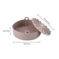 thumbnail image 1 of Baohd Friteuse à Air Chaud Pot en Silicone Résistant à la Chaleur Cuisine Grill Panier de Cuisson Réutilisable Épaissi Outil de Remplacement Poulet Frit 19cm Café, 1 of 8