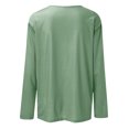 thumbnail image 5 of Timegard Womens Tops Long Sleeve Round Neck Solid Color Basic Tee Fall Casual Comfy Loose Tops Blouse, 5 of 5