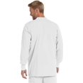 thumbnail image 3 of Landau Mens 5-Pocket, Classic Relaxed Fit, Crew Neck, Snap Front, Warm-up Scrub Jacket 7551, 3 of 8