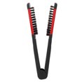 thumbnail image 1 of Double Sided Brush Clamp, Multifunctional Spring Straight Hair Hair Straightener Clamp  For Improves Hair Health Red,White, 1 of 8