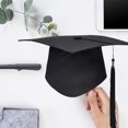 thumbnail image 2 of KAKOWELY Bachelor Graduation Hat with Loop Tassel Student Square College Academic Dress Accessory,9.06"X9.06"X0.2", 2 of 4