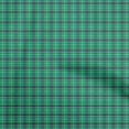 thumbnail image 1 of oneOone Cotton Silk Green Fabric Check Craft Projects Decor Fabric Printed By The Yard 42 Inch Wide, 1 of 4