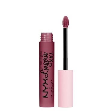 NYX PROFESSIONAL MAKEUP, Lip Lingerie XXL Matte Liquid Lipstick, Vegan Formula - TURN ON (Peach Nude)