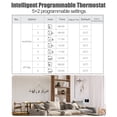 thumbnail image 2 of Tuya Smart WiFi Wall-Mounted Thermostat with Programmable Remote Control, NTC Sensor, LCD Display, Touch Buttons, Electric Floor Heating, Digital Thermostat, Home Room Temperature Controller, 2 of 8