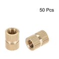 thumbnail image 3 of Unique Bargains Knurled Insert Nuts, M5 x 10mm(L) x 7mm(OD) Female Thread Brass Embedment Assortment Kit 50 Pcs, 3 of 3