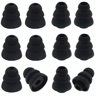 Jnsa Embouts d'Oreille en Gels à Triple Bride à Réduction de Bruit Compatibles avec S0Ny, Sens0, Beat S Flex, Beat S X Écouteurs, Noir Pro3Fsm6P