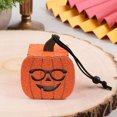 thumbnail image 1 of Halloween Jack-o‘-lantern Portable Pumpkin Bucket Covered Candy Jar Luminous, 1 of 5