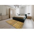 thumbnail image 4 of Ahgly Company Tapis d'Intérieur Ronds Abstraits Jaunes Abstraits pour Aire, 8 Pieds Rond, 4 of 6