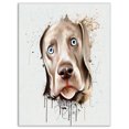 thumbnail image 2 of Cute Dog Portrait Watercolor - Oversized Animal Wall Art, 2 of 3
