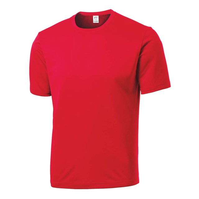 Gravity Threads Mens Short-Sleeve Moisture Wicking Shirt - True Red - X-Large