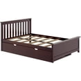 thumbnail image 4 of BEDSMART Solid Wood Full Size Bed With Trundle | Espresso, 4 of 7