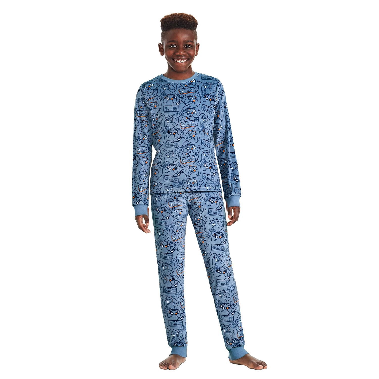 George Boys' Two Piece Velour Pajama Set