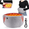 thumbnail image 1 of 2026 new Winter Plush Heating Belt,USB Powered Heating Waist Belt, Heating Pad with Hand Pockets, Electric Heated Waist Belt for Period Cramps Body Joints Pain, Three - Level Temperature Control, 1 of 9