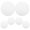 White, variant on 6Pcs Downlight Diffuser Sheet White PC Material Enhanced Illumination Effect Residential Lighting
