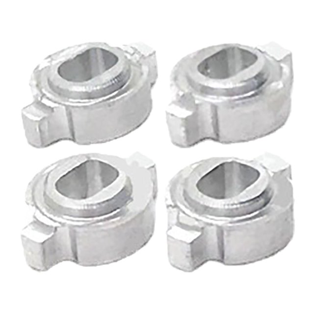 Baohd Premium Pack of 4 Coupling Conversion Adapters for Zero-Z 1/28 RC Car Replacement silver inner dia 2x3mm 1Set