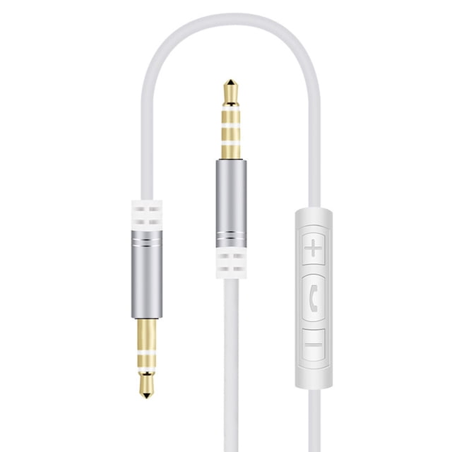 ziyahi Car Stereo System AUX Cable Computer Headphone Handsfree Phone Call Wire Control 3.5mm Jack Audio Cord