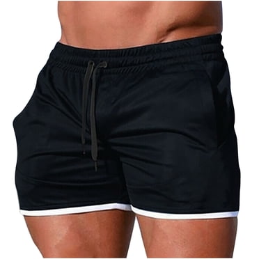 Pisexur Mens Swim Trunks Solid Swimming Shorts for Men, 7" Inseam High Waist Elastic Drawstring Swimwear Swim Short