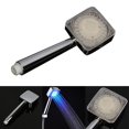 thumbnail image 1 of LED Light Hand Held Shower Head Sprayer with Color Changing Temperature Sensor, 1 of 5